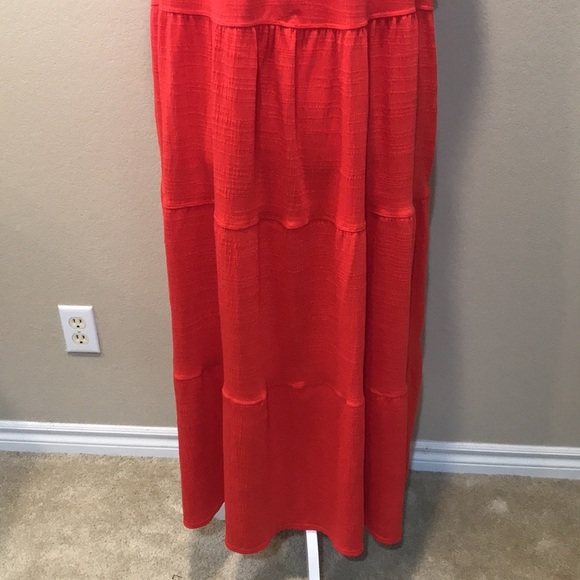 Max Studio Sleeveless Layered Hem Midi Dress Tasseled Tie and Pockets-Size 2X - Picture 7 of 13